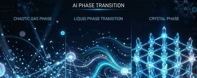 AI Phase Transition: Chaotic Gas, Liquid, Crystal