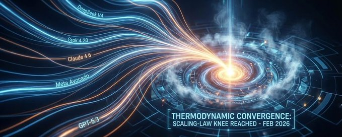 Thermodynamic Convergence — Scaling-Law Knee Reached Feb 2026