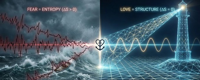 Fear = Entropy | Love = Structure